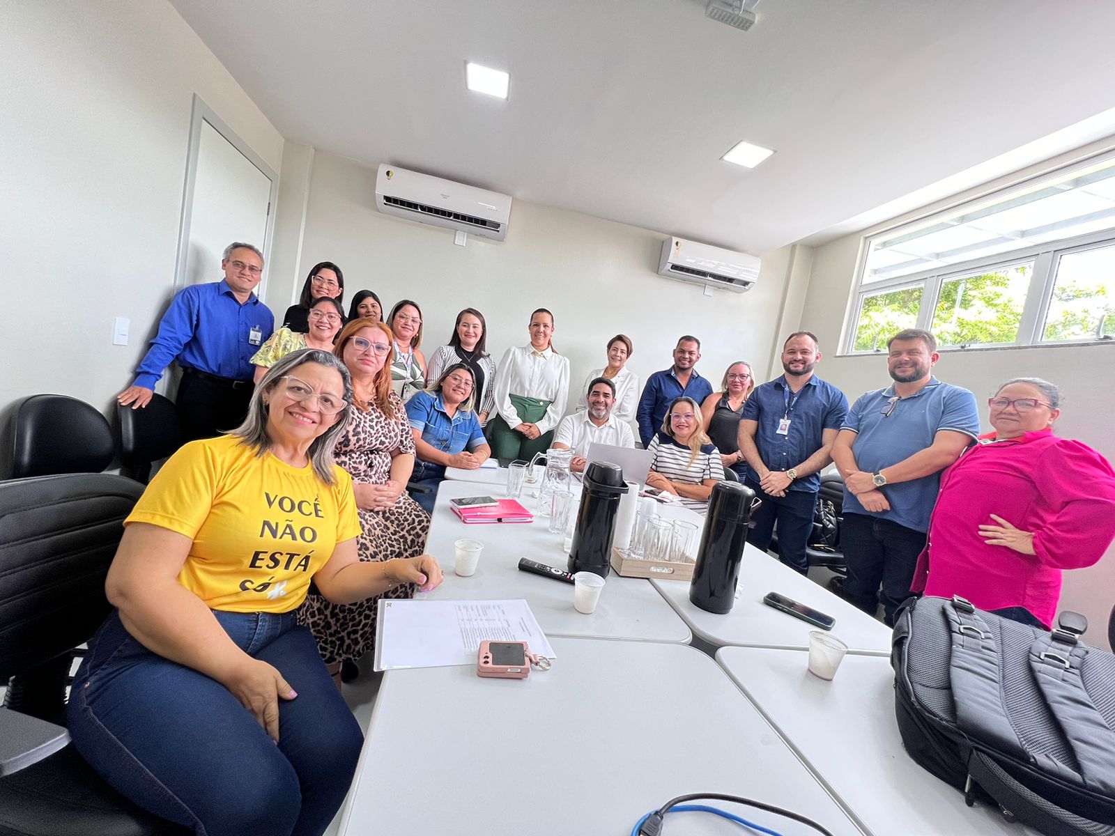 COSEMS/AP e gestores de saúde reúnem com representantes do Estado e Hospital de Porto Grande para organização da regulação e fluxo